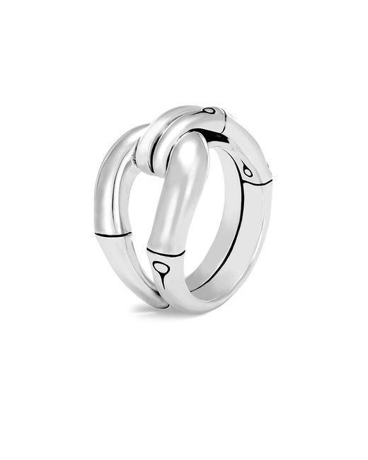 JOHN HARDY SILVER BAMBOO RING