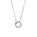 JOHN HARDY CLASSIC CHAIN HAMMERED SILVER 2MM INTERLINKING NECLACE