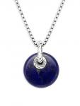 JOHN HARDY SILVER CHARM PENDANT W/LAPIS