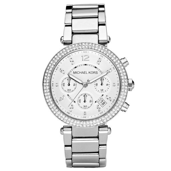 Michael Kors Women's Chronograph Parker Stainless Steel Bracelet Watch picture