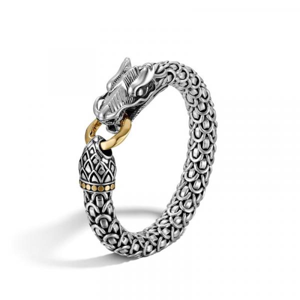 JOHN HARDY WOMEN'S LEGENDS NAGA GOLD & SILVER LARGE DRAGON BRACELET WITH GOLD RING