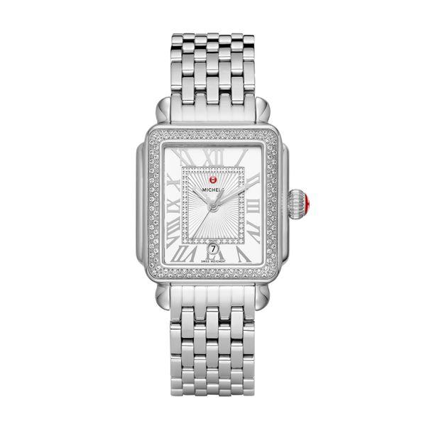 Michele Deco Madison Stainless Steel Diamond Complete Watch