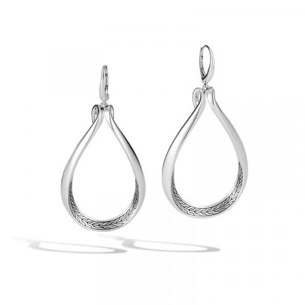 JOHN HARDY ASLI CLASSIC CHAIN LINK SILVER EARRINGS