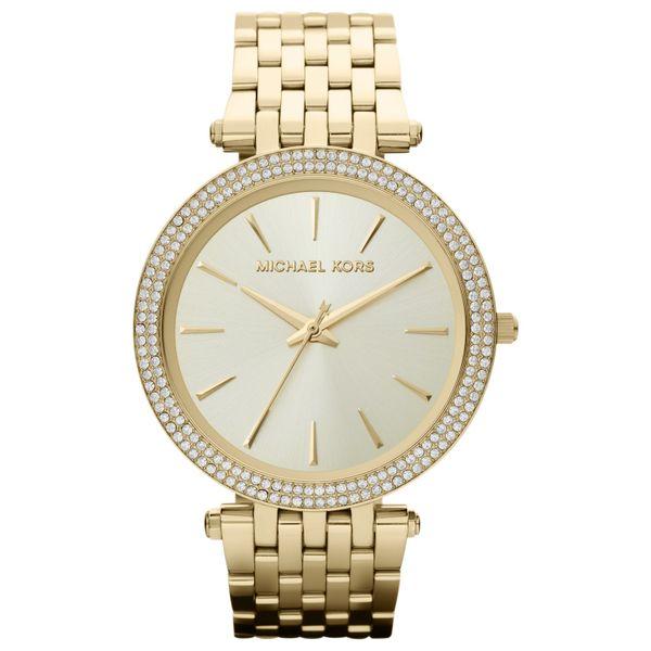 Michael Kors Women's Darci Gold-Tone Stainless Steel Bracelet Watch