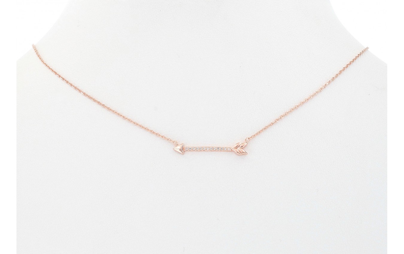 DANI DESIGNS NECKLACE W/ PAVE CZ ARROW picture