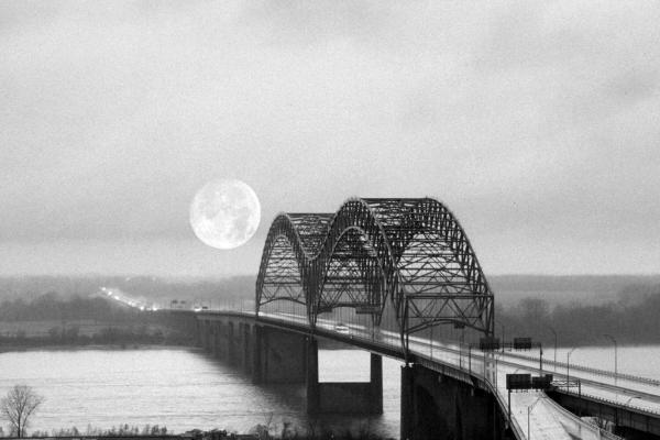 Bridge with Moon