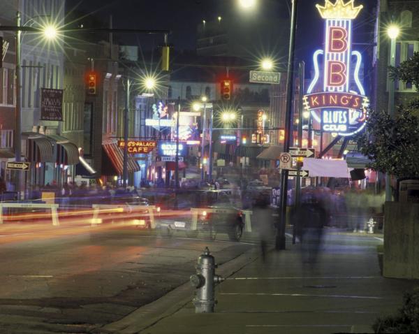 Beale Street at Night 11x14