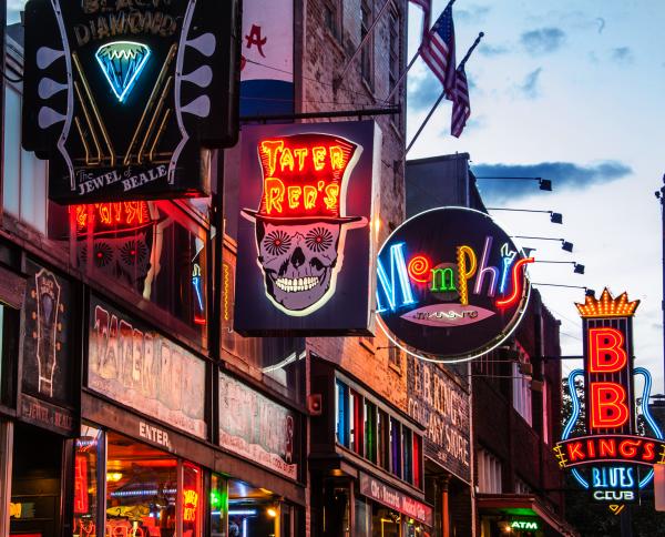 Beale Street in HDR 8x10 picture