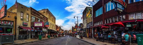 Panorama Beale Street at Dusk picture