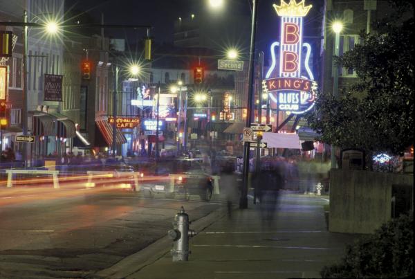 Beale Street at Night 16x20 picture