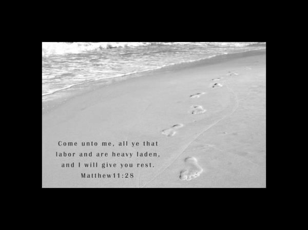 Come Unto Me Matthew 11:28 8x10