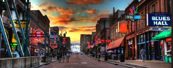 Panorama Beale Street Blues Hall 10x25 picture