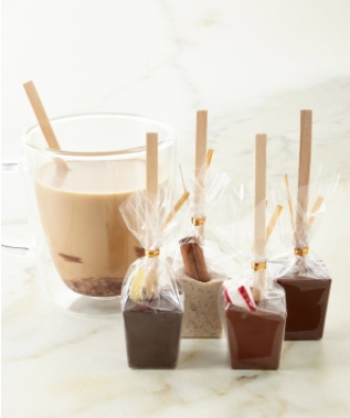 Specialty hot cocoa stick