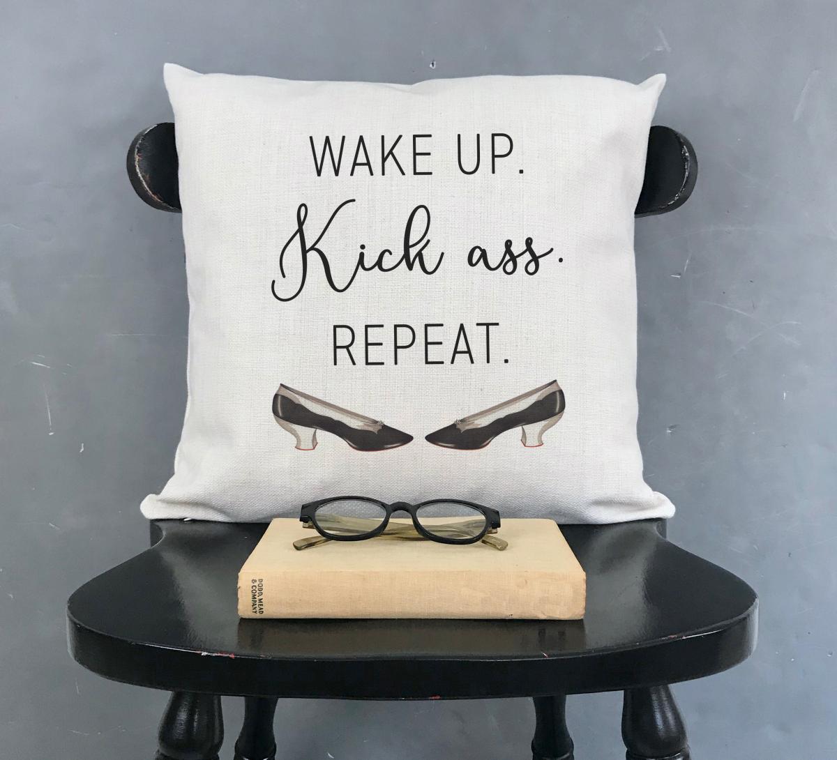 Kick Ass Pillow Cover | Stay Strong Home Decor picture