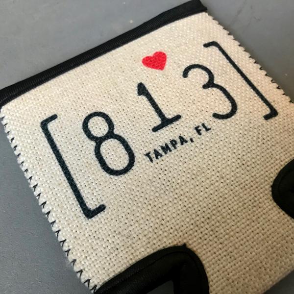 813 Tampa Area Code Can Cozie | Cozy Can Cover Cooler picture