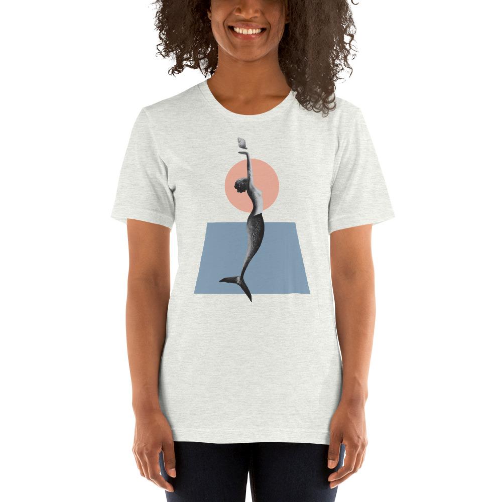Vintage Collage Art Print T-shirt | Mermaid picture