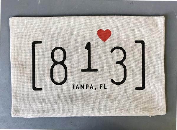 813 Tampa Area Code Pillow Cover | Throw Pillow Polyester Linen picture