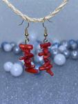 Red Mineral Earrings