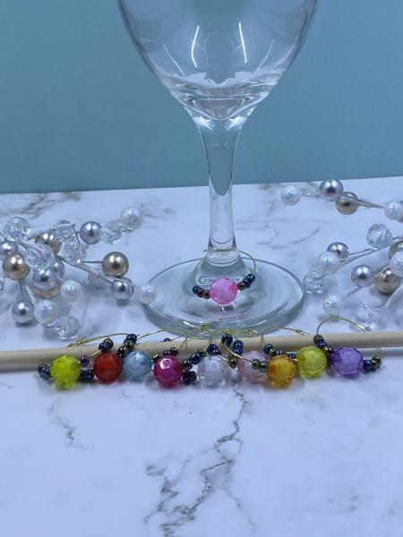 Set of 10 Wine Charms picture