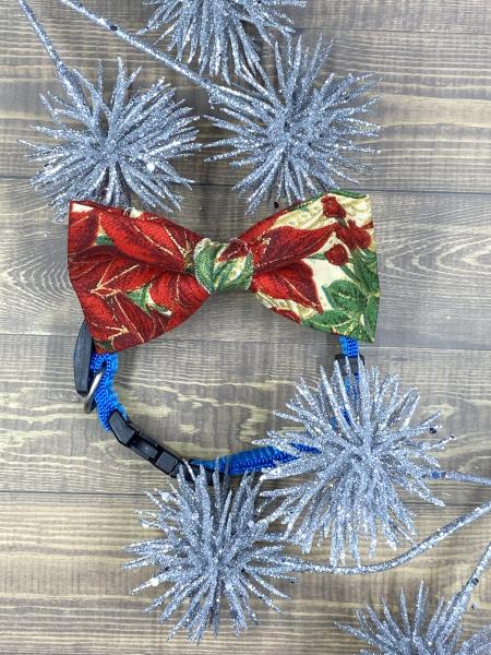 Poinsettia Dog Bowtie