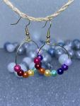 Rainbow Hoop Earrings