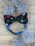 Christmas Pawprints Dog Bowties