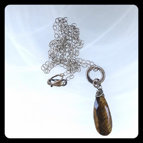 Tiger's Eye Sterling Silver Necklace picture