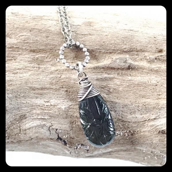 Green Tourmaline Sterling Silver Necklace picture