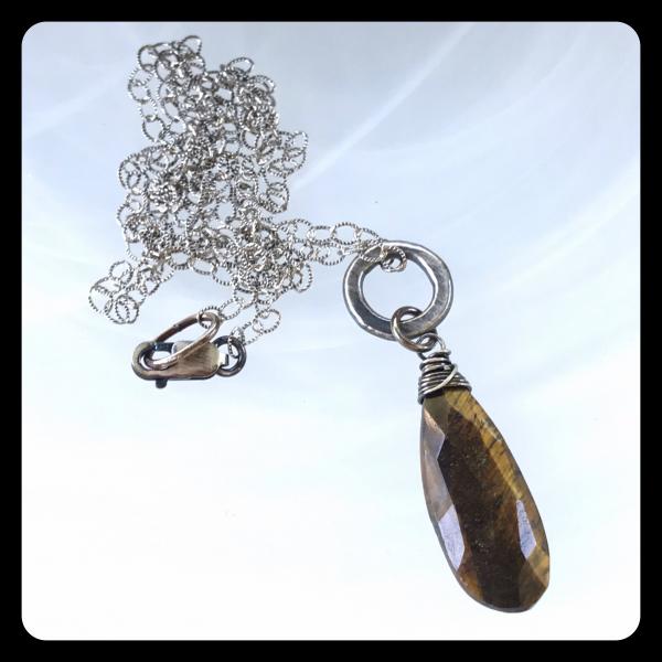 Tiger's Eye Sterling Silver Necklace picture