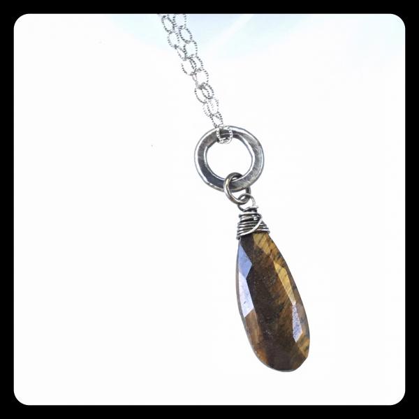 Tiger's Eye Sterling Silver Necklace picture