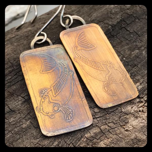 Copper Koi Earrings picture