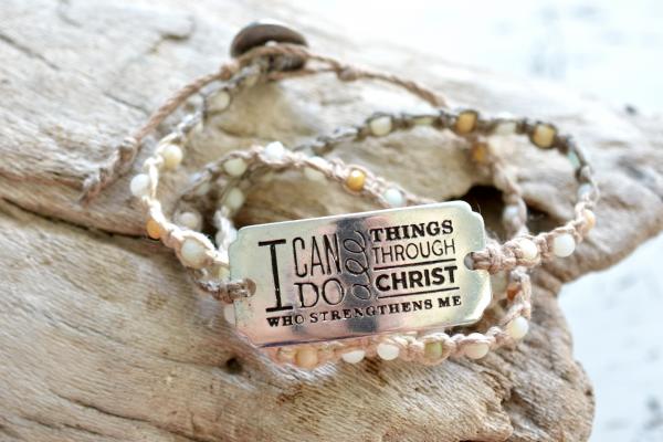 I Can Do All Things Through Christ Wrap Bracelet picture