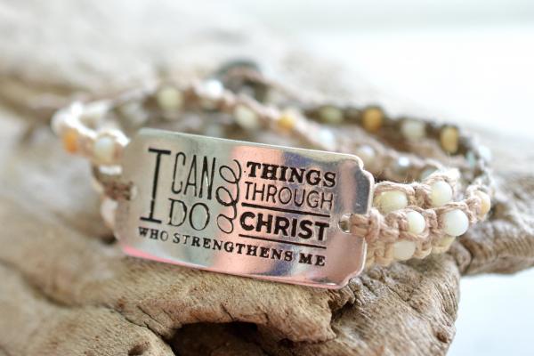 I Can Do All Things Through Christ Wrap Bracelet picture