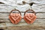 Terracotta Macrame Earrings