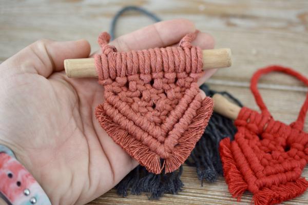 Macrame Ornament and Mini Wall hanging picture