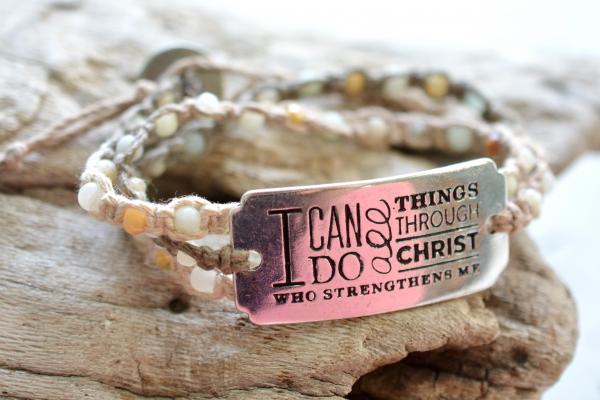 I Can Do All Things Through Christ Wrap Bracelet picture