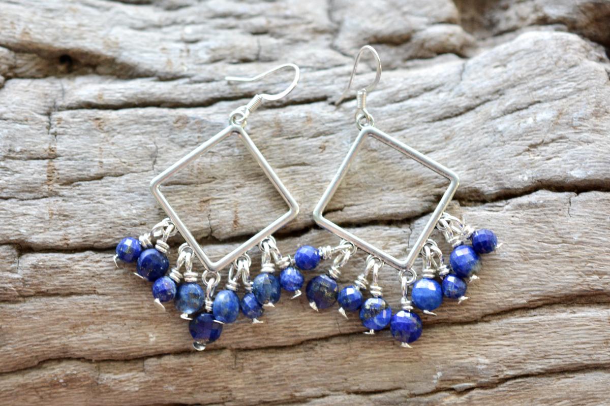 Lapis Chandelier Earrings picture