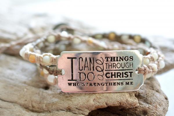 I Can Do All Things Through Christ Wrap Bracelet picture