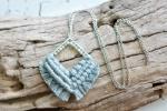 Laurel Beaded Macrame Necklace