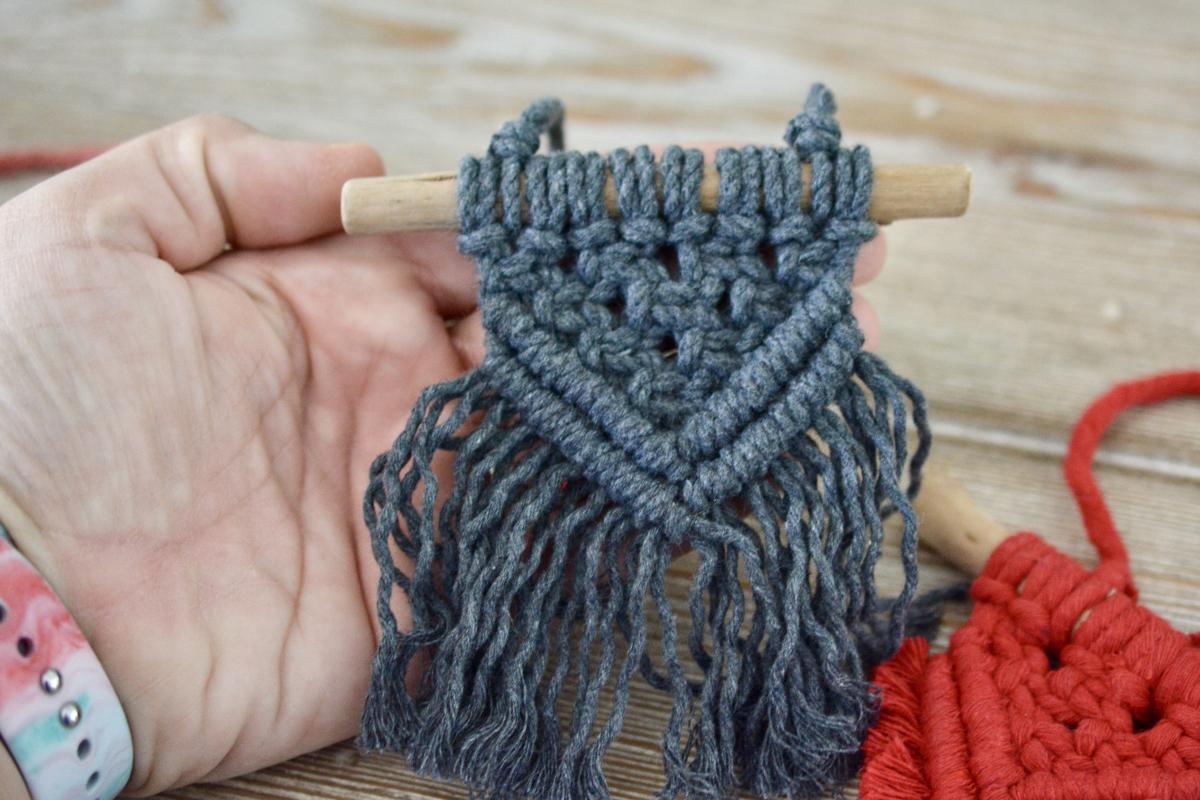 Macrame Ornament and Mini Wall hanging picture