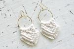 Natural Macrame Earrings