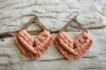 Terracotta Macrame Earrings