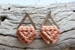 Terracotta Macrame Earrings