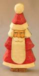 Wood Carving, Santa Figurines, Hand Carved, Santa Wood Art, Carved Original, Figurines, Santa Christmas Tree 2 Sides SA8 6 X 2.5 X 1