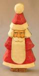 Wood Carving, Santa Figurines, Hand Carved, Santa Wood Art, Carved Original, Figurines, Santa Christmas Tree 2 Sides SA8 6Â X 2.5Â X 1Â