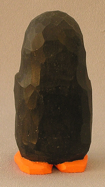 Comfort Animals, Wood Carving, Hand Carved and Painted, Figurines in Wood, Wood Carving Figurines, Penguin withred heart  AM3 4Â X 2Â X 1.5Â picture