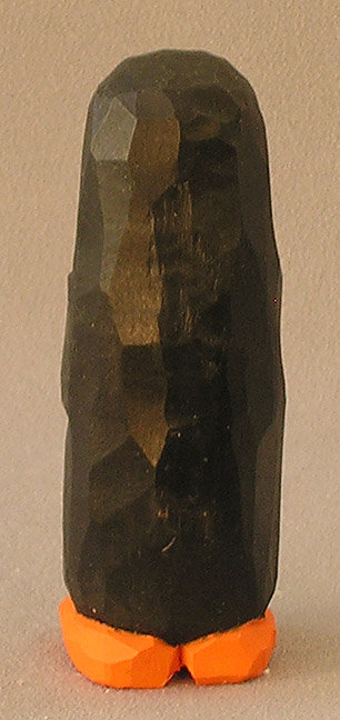 Wood Carving, Hand Carved, Wood Animals, Carved Original, Hand Carved, Hand carved original, Penguin holding red heart  AM4 4Â X 1.5Â X 1.5Â picture