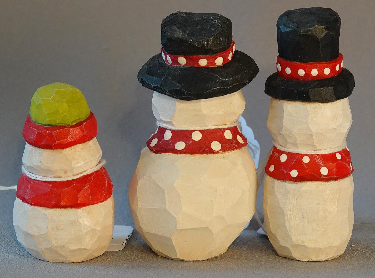 Sale_Wood Carving, Carved Original, Snowman Wood Carving, Winter Art, Snowman Figurines, Snowman Deal SN1 SN5 SN7 4Â X 2Â X 2Â average picture