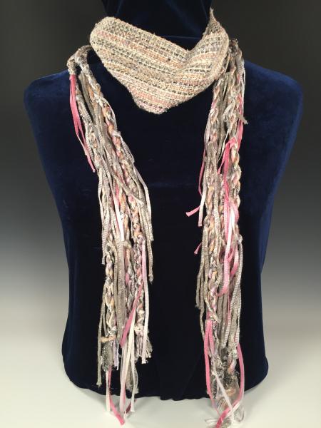 Funky Fringe Scarf - Silver Fox