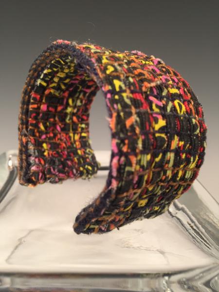1 1/2" Wide Cuff Bracelet - Neon Multi-color picture